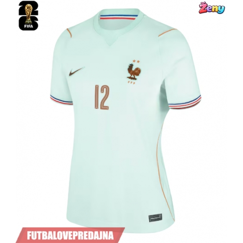 Lacne Ženy Futbalové dres Francúzsko Bradley Barcola #12 MS 2026 Krátky Rukáv - Preč
